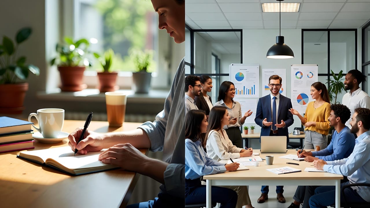 self development journey illustration