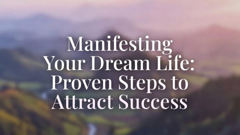 Manifesting Your Dream Life: Proven Steps to Attract Success