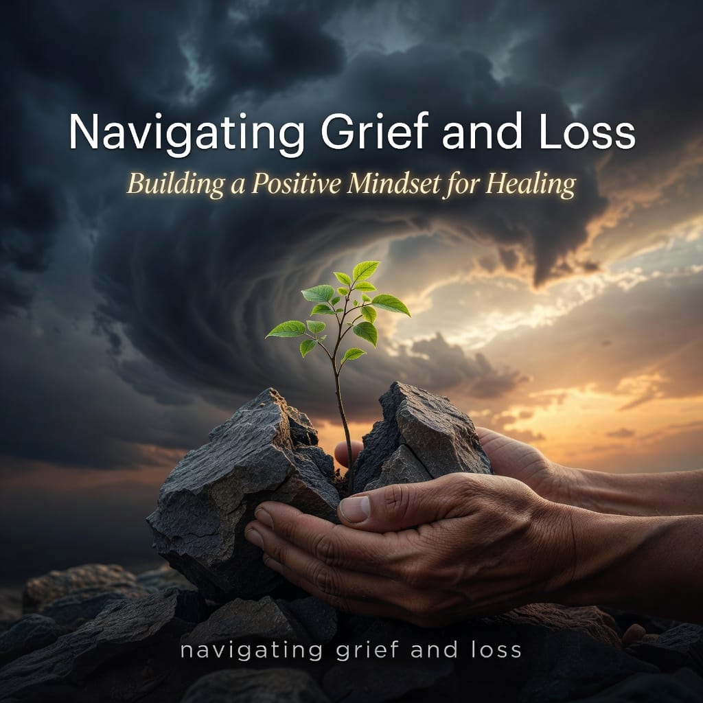 Navigating Grief and Loss: Building a Positive Mindset for Healing 2 A foggy path leading to a bright horizon, symbolizing navigating grief and loss with a positive mindset for healing.